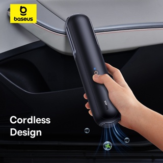 Baseus AP02 Wireless Car Vacuum Cleaner for Pet Hair Motorized Roller Brush  Cordless Portable Auto Vehicle Vacuum With LED Light - AliExpress