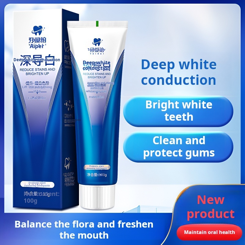 XP Fashion Deep guide white probiotic whitening toothpaste, remove