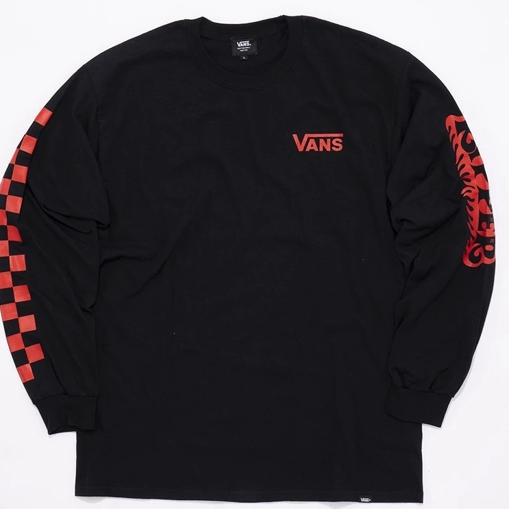Ready Stock Pure Cotton Black Long-Sleeved T-Shirt ripper Co-Branded ...