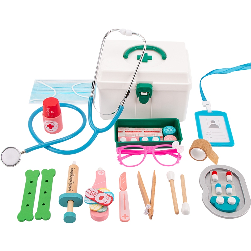 Children pretend play set doctor toys,27 doctor sets, with role play