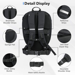 【Ready Stock】LED Waterproof Backpack Hard Shell Black Diy Cool Mask ...