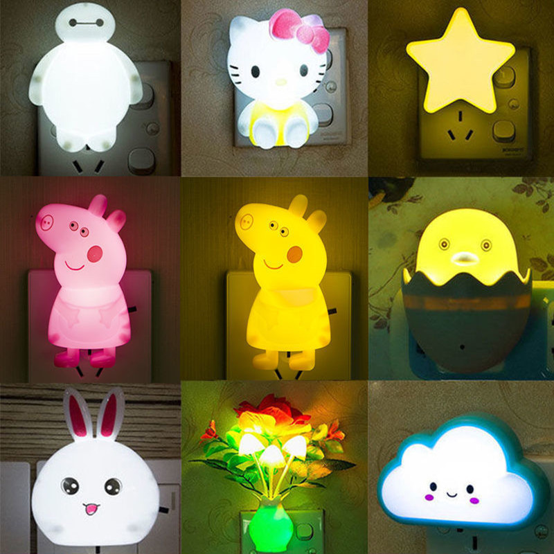 Light Light Control With Switch LED Energy-Saving Light Plug-In Night ...