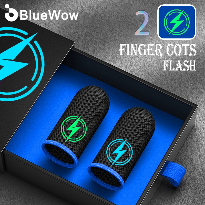 BlueWow [Flash] Finger Cots Sweatproof Gaming Gloves PUBG Mobile Game
