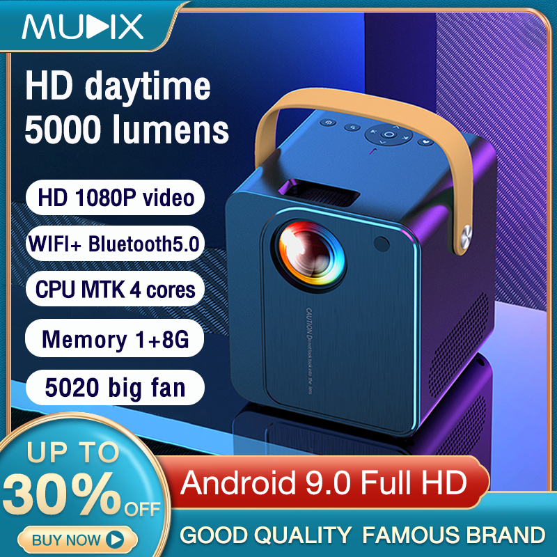 【2.2】2024 MUDIX Genuine 5000 lumens projector 4K FULL HD 1080P Android ...