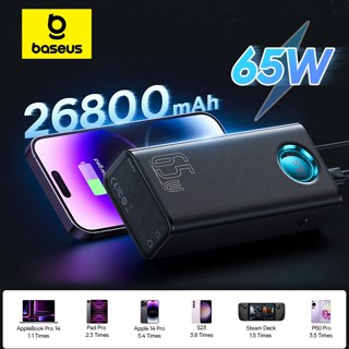 Baseus Amblight Digital Display Super Fast Charge Type-C Power Bank  (26800mAh/65W)