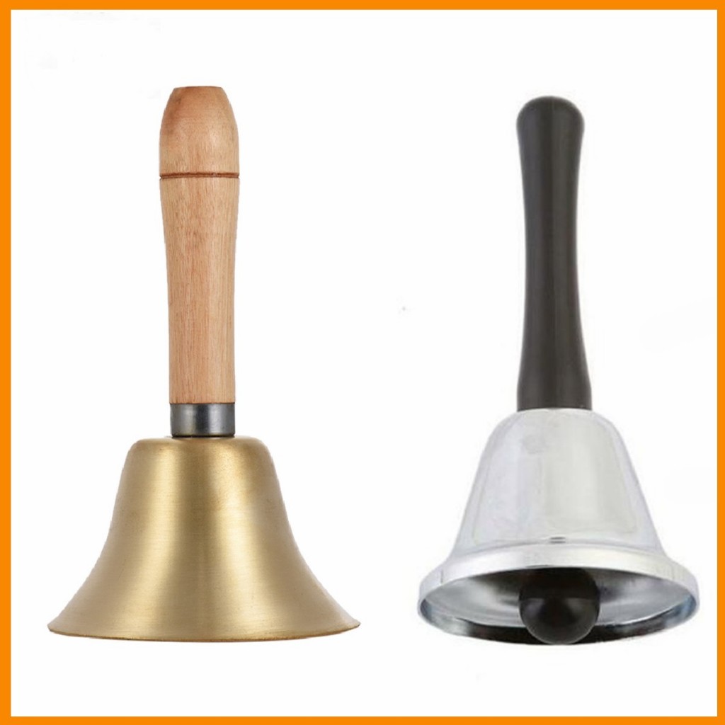 Ready Stock Metal Hand Held Bell/Handheld Icecream Bell/Ordering Bell Jingle Bells/ Loceng