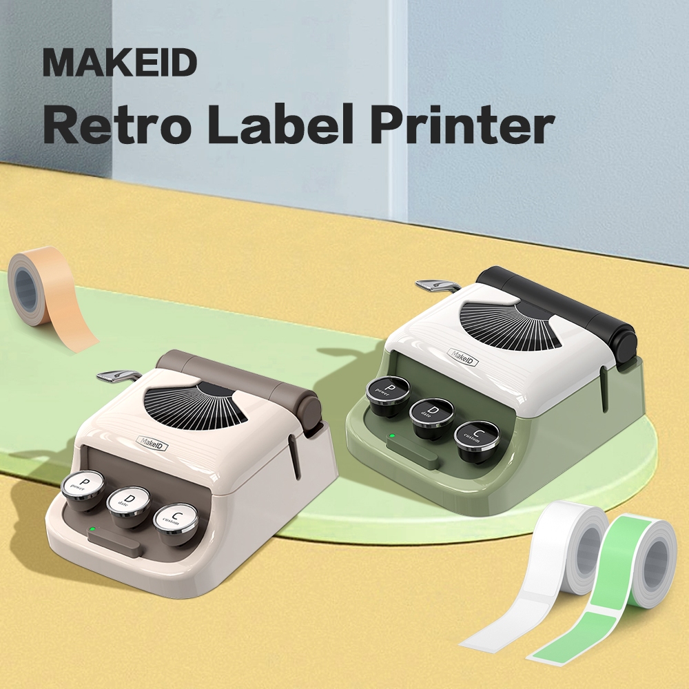 MakeID Label Printer Mini HD Q1 Home Label Maker 300dpi Smart Wireless