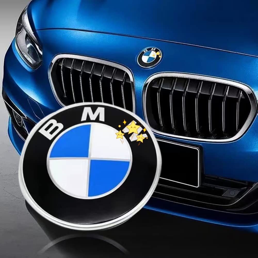 Replacement For BMW Hood And Trunk Emblems 82mm + 74mm Badge For X3 X5 ...