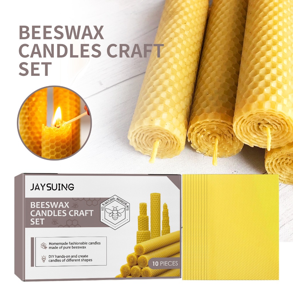 Pure Beeswax Make Your Own Beeswax Candles with Beeswax Plates Sheets DIY Shopee Malaysia