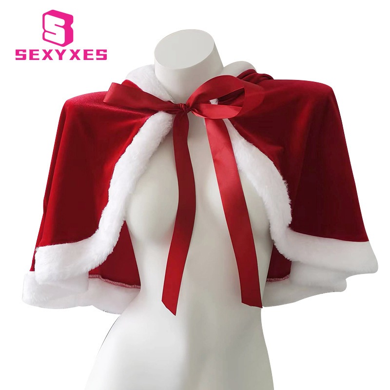 Christmas Cosplay Santa Claus Costume Suit Women Xmas Lady Winter Bunny
