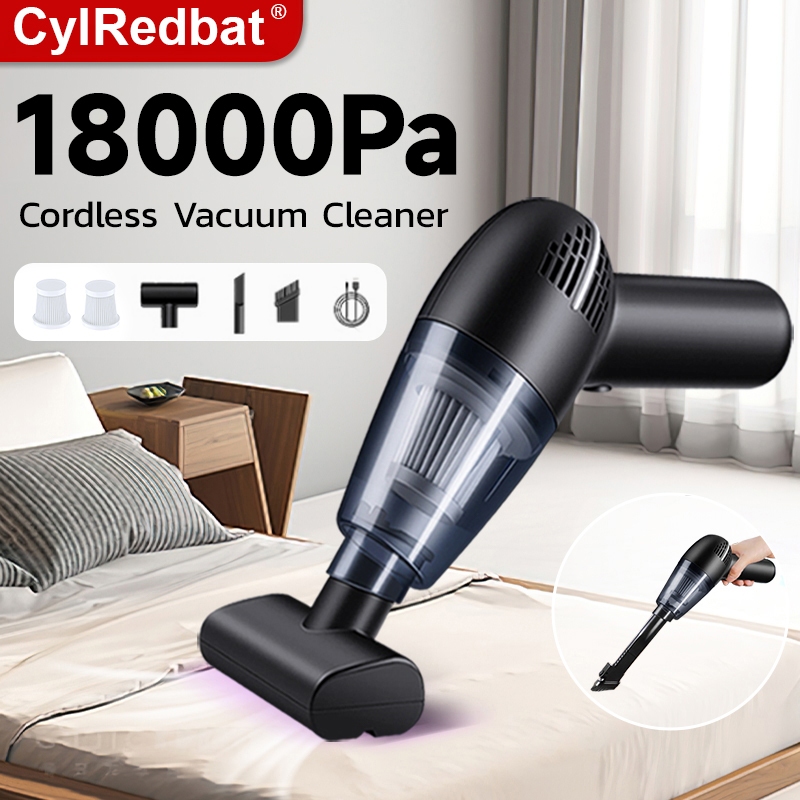 CylRedbat 18000PA Cordless Vacuum Cleaner Wireless Car Vacuum Cleaner ...