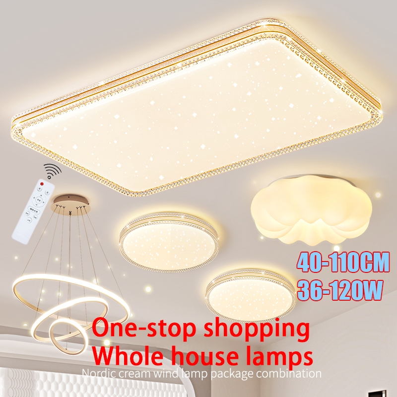 [Whole House Lighting24W240W] Crystal LED Ceiling Light/Living Room