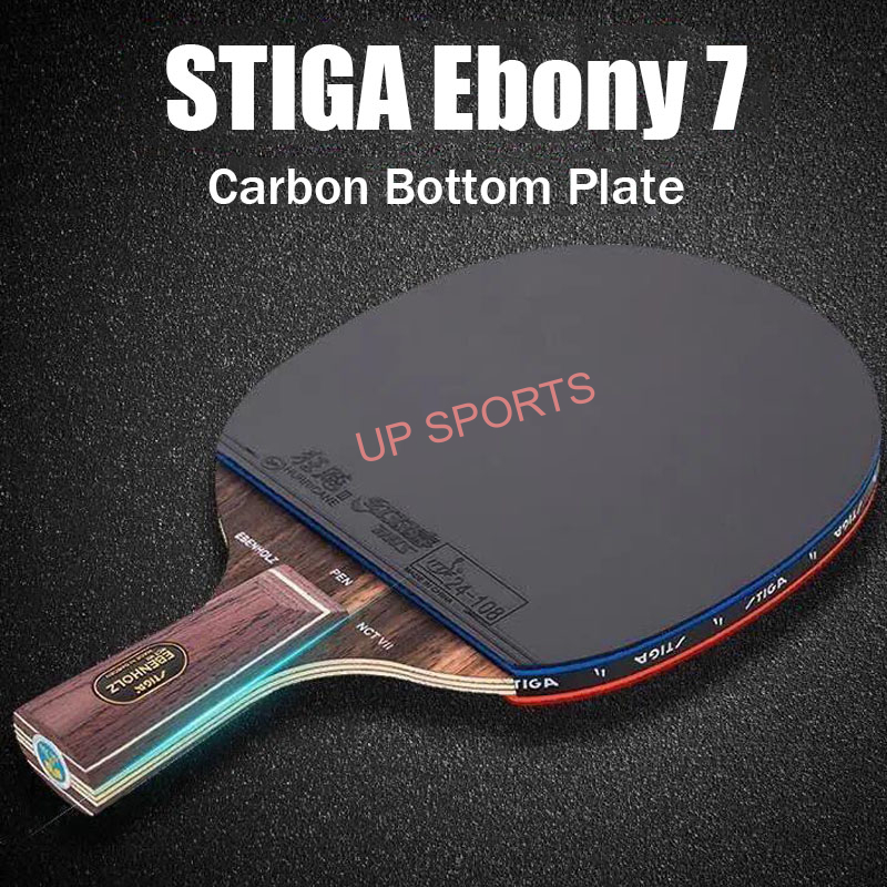 Stiga Table Tennis Racket Nano-carbon King 9.8 Ebony 7 Supreme Edition ...