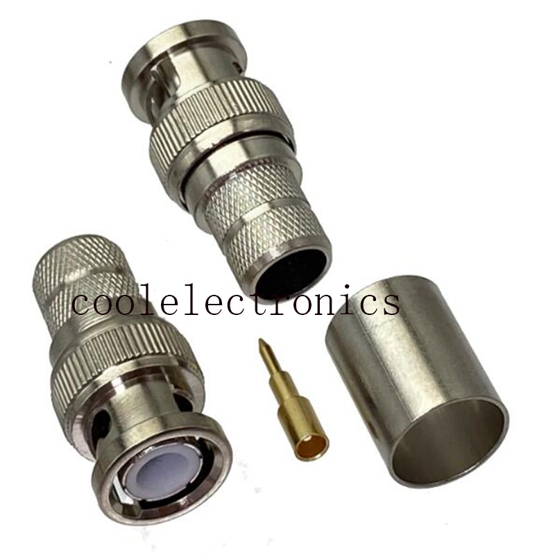 5pcs BNC Q9 male Plug crimp for RG8 RG213 RG214 RG165 LMR400 7D-FB 50-7 ...