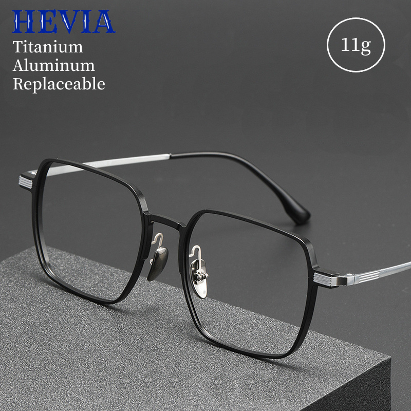 Aluminum Magnesium Titanium Glasses Frame Men Women Square Titanium ...