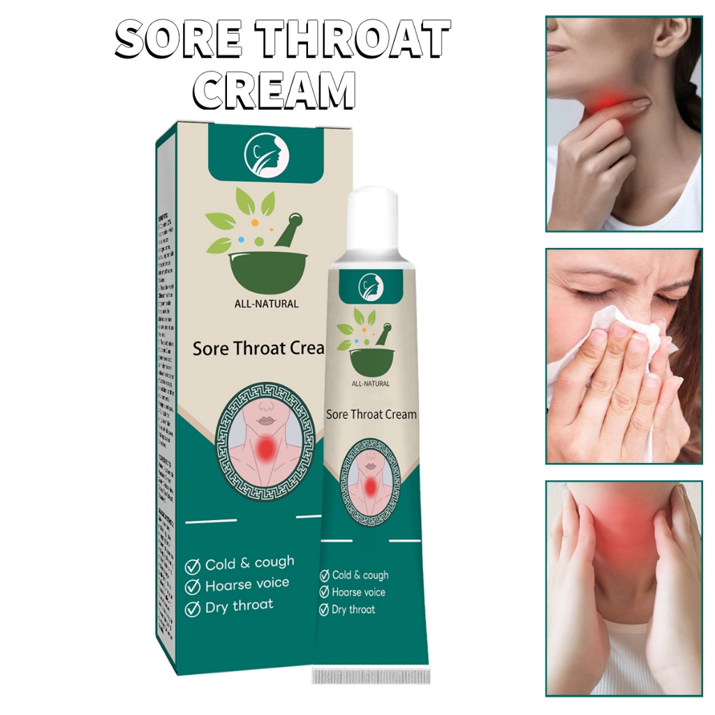 Sore Throat Cream for Dry itchy throat/Pharyngitis/Tonsil Inflammation