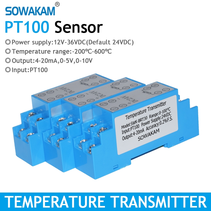 Temperature Transmitter PT100 Temperature Sensor Measurement 200600
