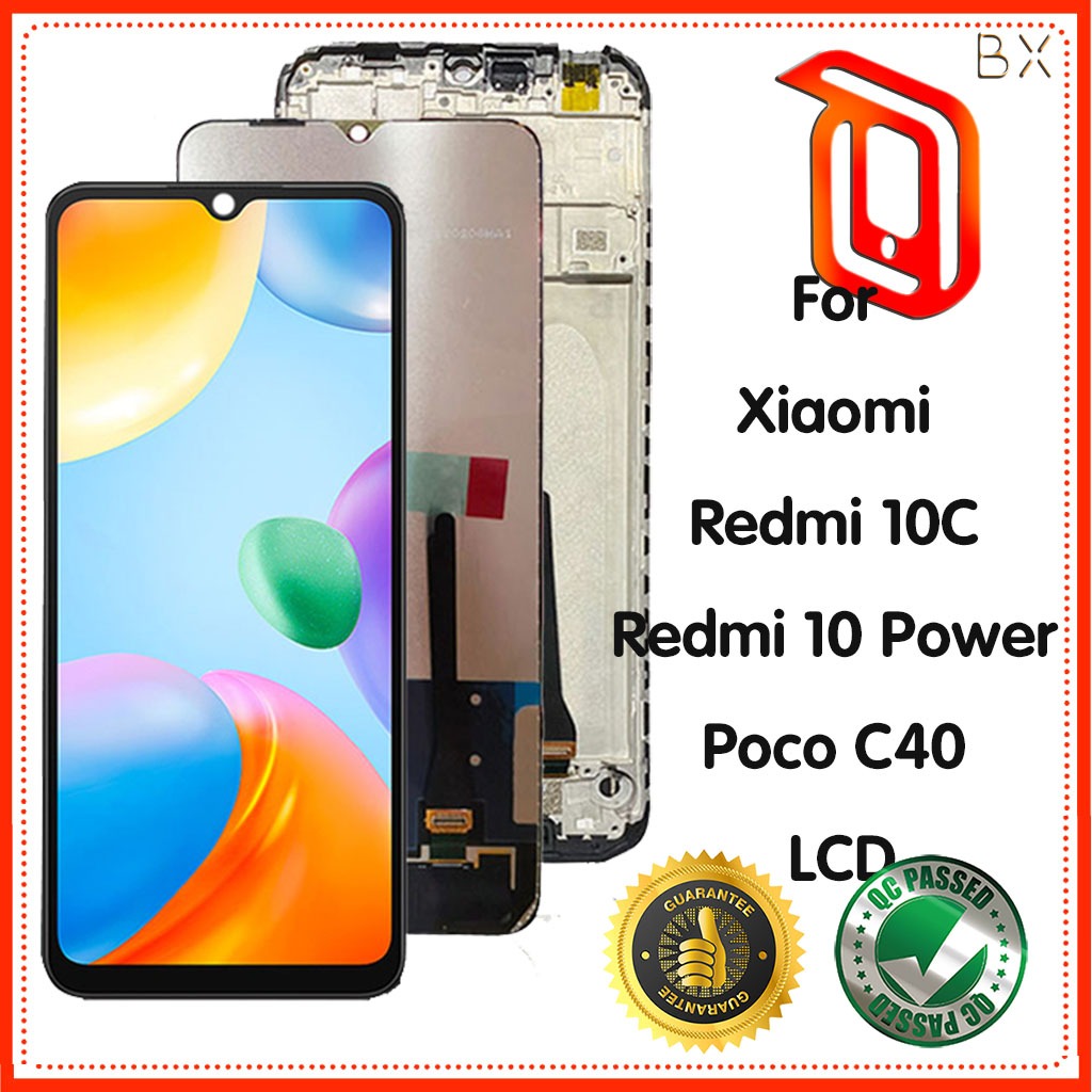 For Xiaomi Redmi 10c Lcd Display Touch Screen Digitizer Assembly With Frame  For Redmi 10c Display