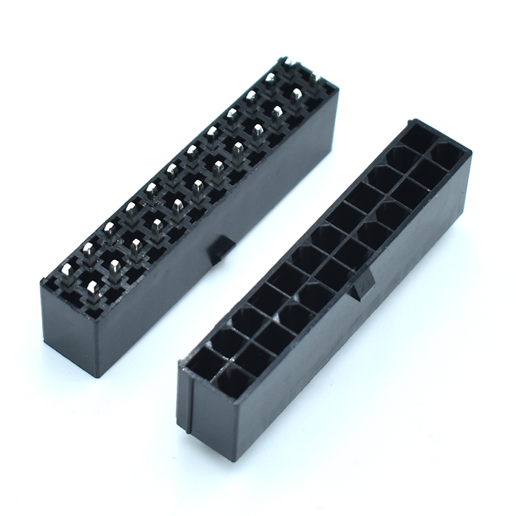 10pcs/lot Motherboard ATX Power Supply Connector 24Pin Header Molex