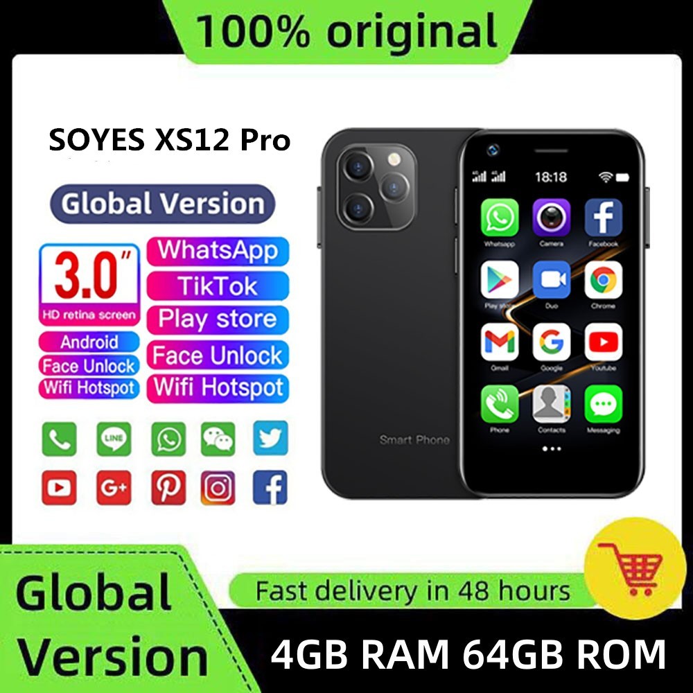 2024 New SOYES XS12 Pro Octa-core Mini 4G Smartphone 3.0 Inches 4GB RAM ...
