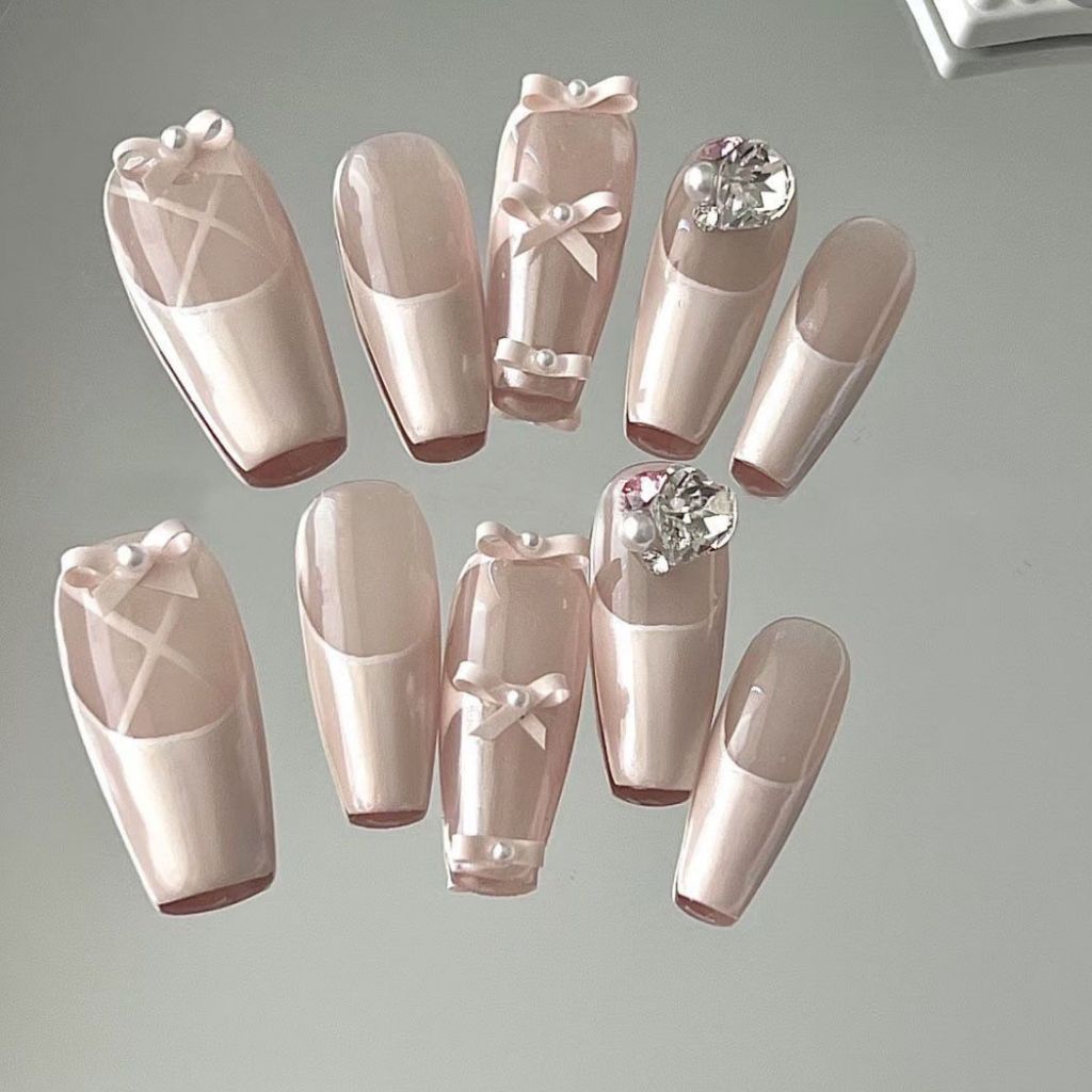 ballet-shoes-aurora-handmade-wearing-nails-long-short-customizable-nail