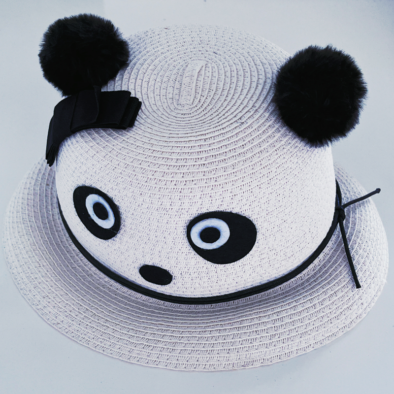 Children Cute Panda Shape| Black and White Dual Color| Lovable| Straw ...