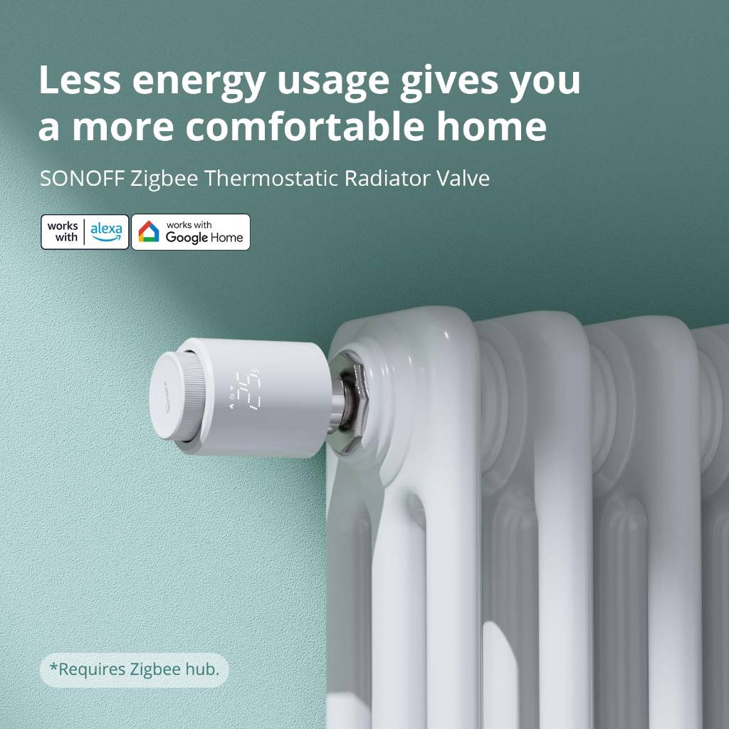 SONOFF TRVZB Zigbee Thermostatic Radiator Valve Smart Home Heating