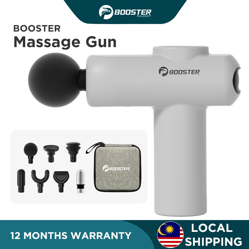 Booster Mini V2 Massage Gun Light and Portable massager 4 Massage Heads Fitness Electric Machine Body Relaxation Fascia Gun