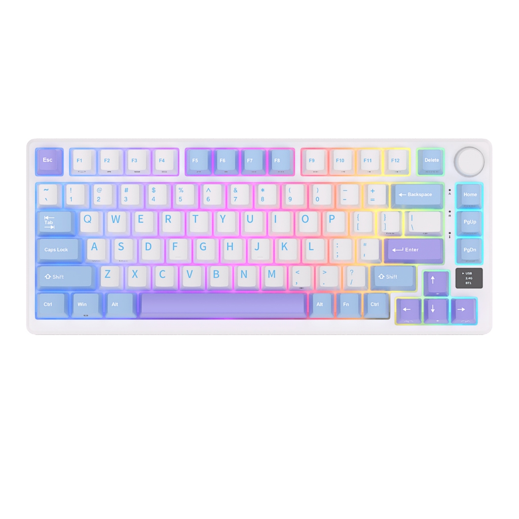 RK Royal Kludge RK M75 75% RGB Hotswap 3 Mode Mechanical Keyboard 2 ...