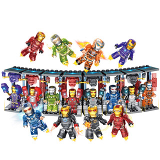 New 416 Iron Man Hall of Armour Brick Set with Lego Marvel Super heroes ...