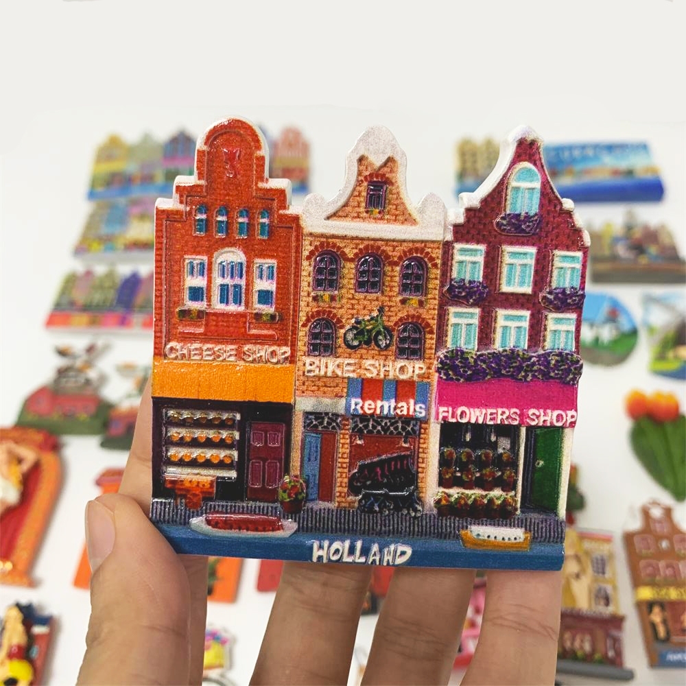 Weekino Grote Markt Haarlem Niederlande Holland Kühlschrankmagnet 3D
