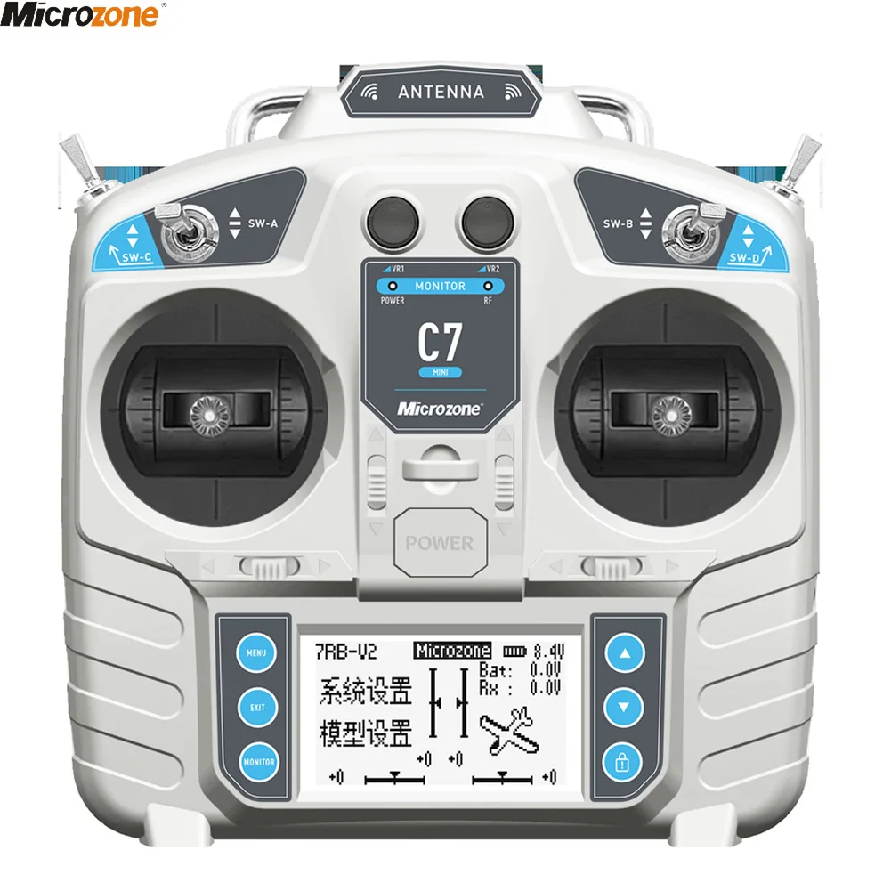 MicroZone MC7 C7 MINI 2.4G Controller Transmitter with MC8RE Receiver ...