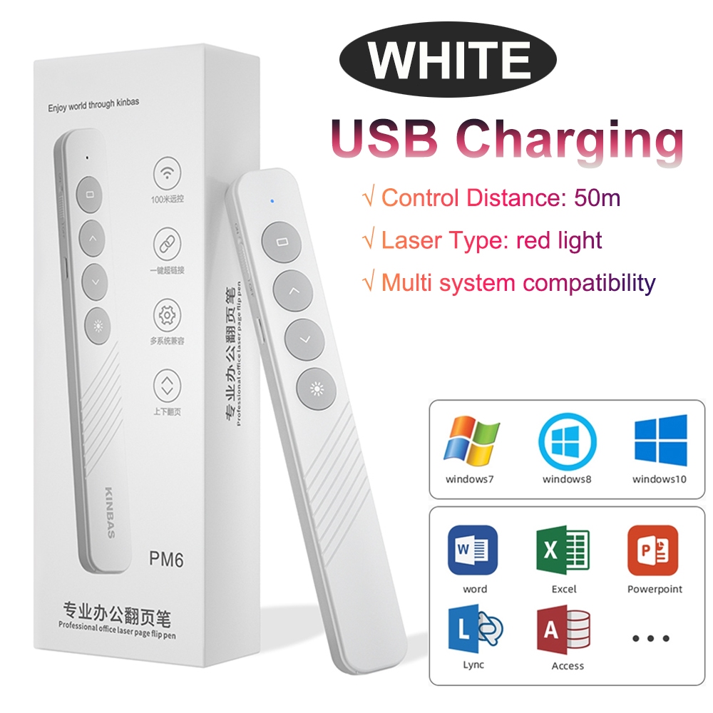 Rechargeable PPT Presentation Clicker Remote for Laptop PowerPoint