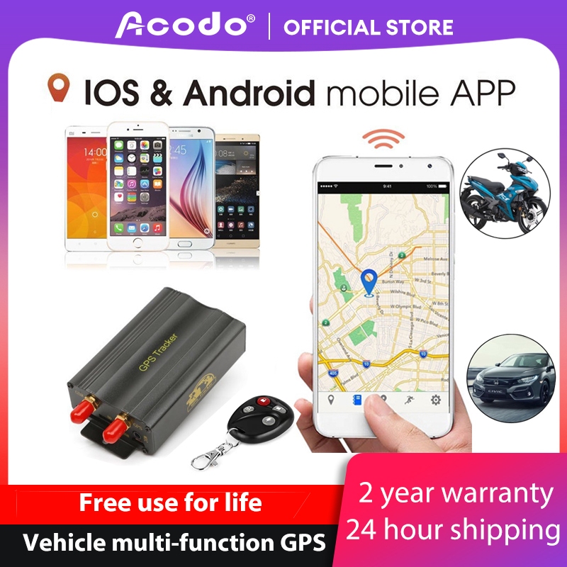 Acodo Car GPS Tracker Real-Time Tracking Google Map Link Track GPS GSM ...