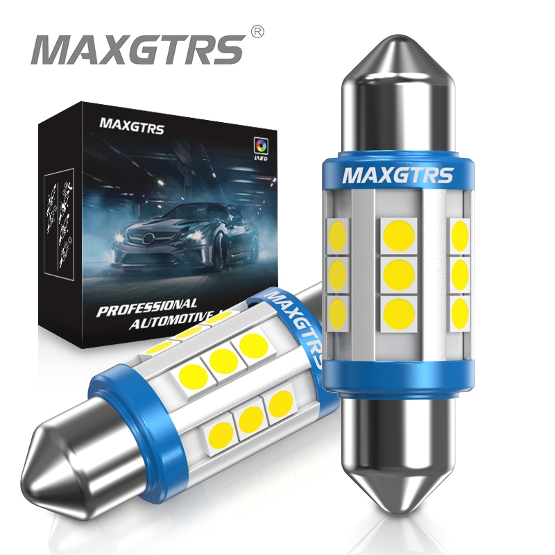 MAXGTRS 2x W5W T10 LED Canbus Light Bulbs for BMW Audi For Mercedes Car  Interior Reading Parking Lights Yellow