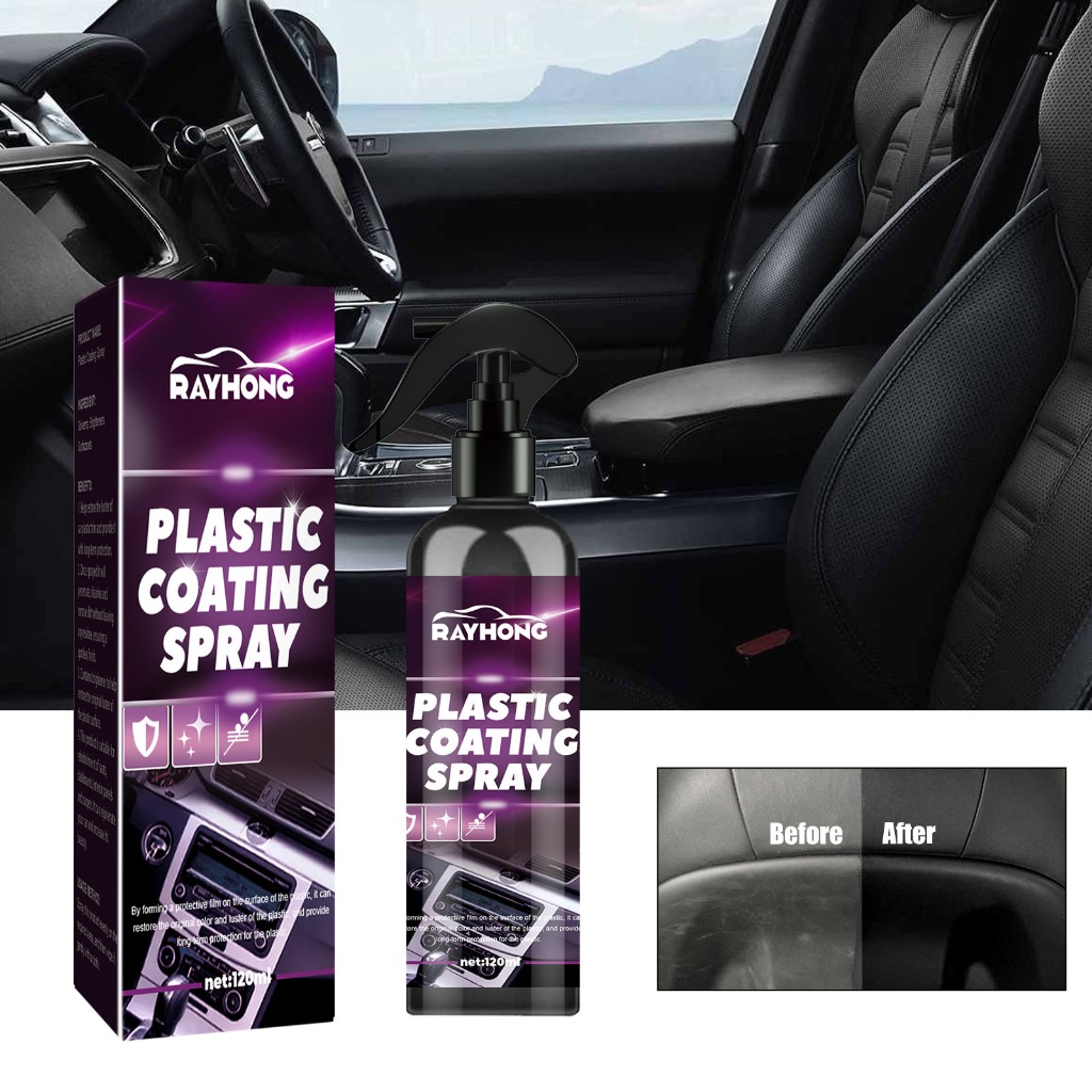 Rayhong Car Plastic Spray Car Interior Seat Dashboard Cleaning