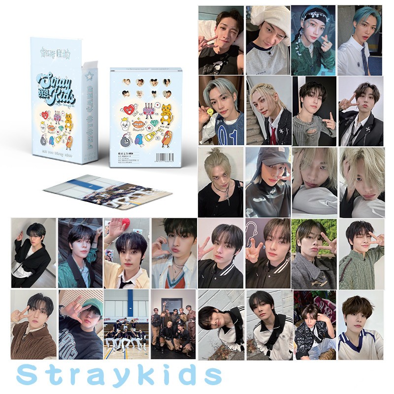 Kpop Stray Kids Photocards 54Pcs Stray Kids Lomo Cards Stray Kids NOEASY  Album Cards Set Stray Kids 2021 Mini Postcards Kpop Stray Kids Merch  Photocard Pack Gift for Girls Fans 