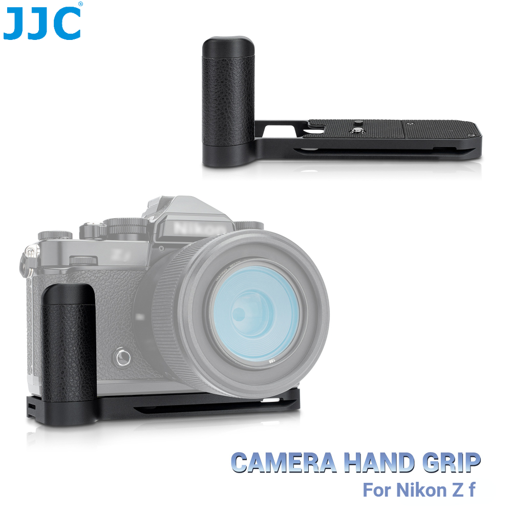 JJC Aluminium Arca-type metalen handgreep voor Nikon zfc vervangt ZFC-GR1 Grip, Zwart, PFT