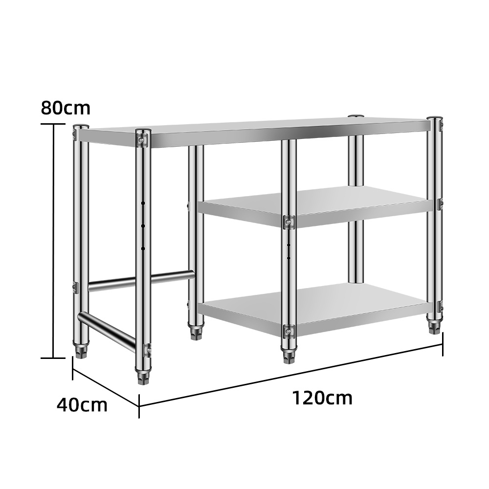 【Limited Time Lowest Price】2 Tier Stainless Steel Kitchen Working Table