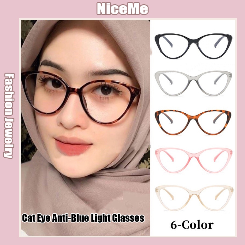 Korean Style Retro Cat Eye Glasses Women S Black Frame Eyeglasses Y2k Small Frame Anti Blue