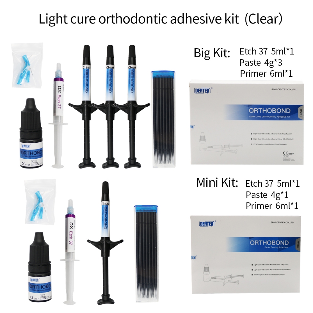 1Box Light Cure Orthodontic Adhesive Kit (Clear) Big Kit/Mini Kit ...