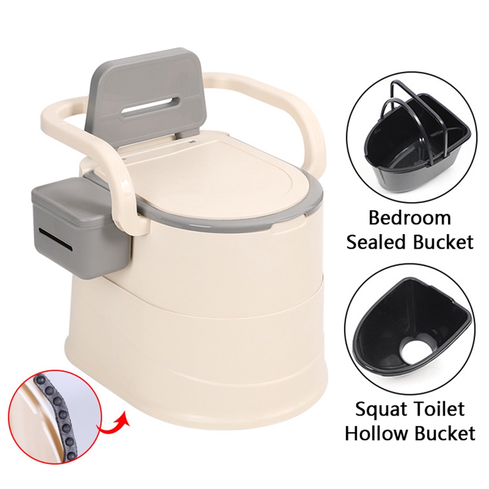 2 in 1 Toilet Bowl Portable Toiet Seat Plastic for Elderly Pregnant ...
