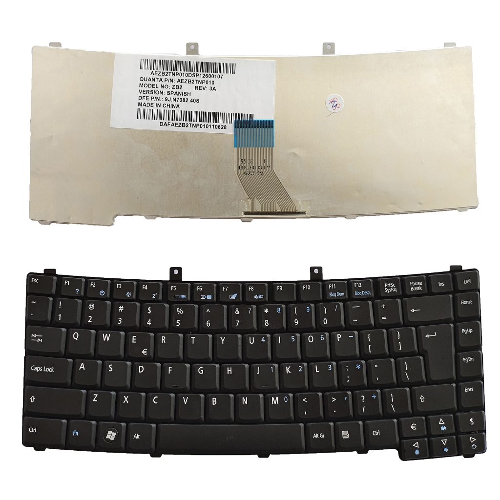 CLAVIER QWERTY UK ACER TM2300 2300 4400 ZB2 NSK-AEK0U 9J.N7082.K0U 9J.N7082. 40U