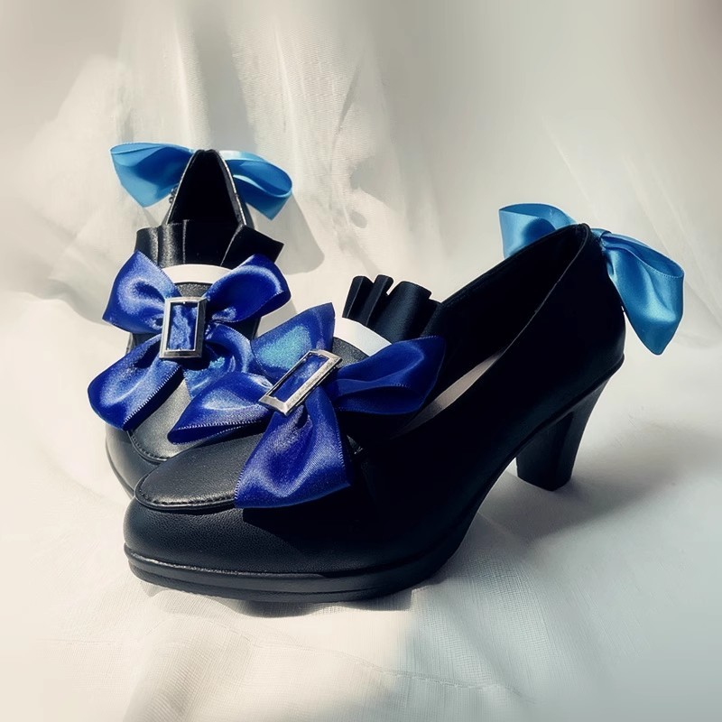 Genshin Impact Furina Cosplay Shoes Focalors Cos Boots | Shopee Malaysia