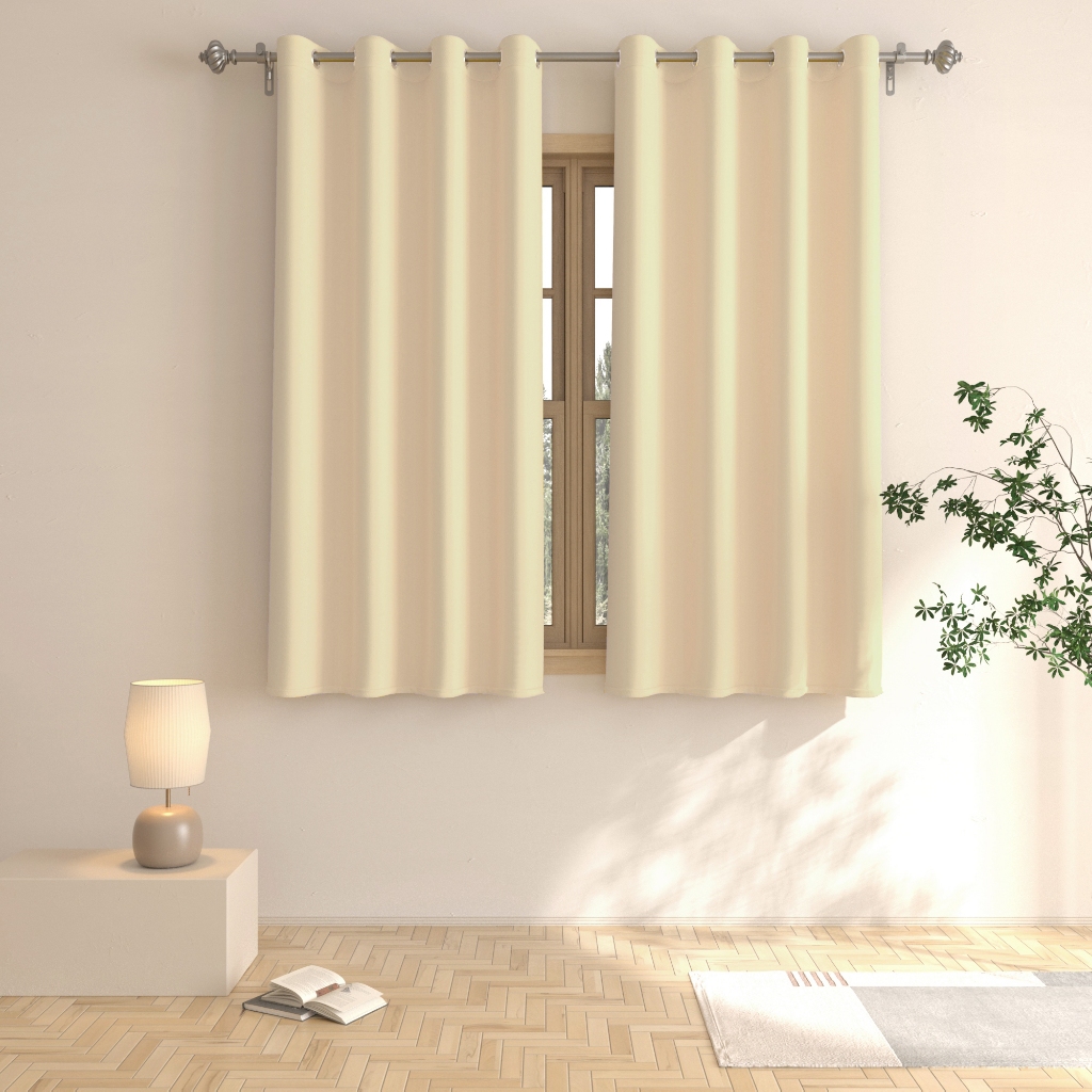 DWCN White Sheer Curtains For Kitchen Windows - Rod Pocket Semi Tran