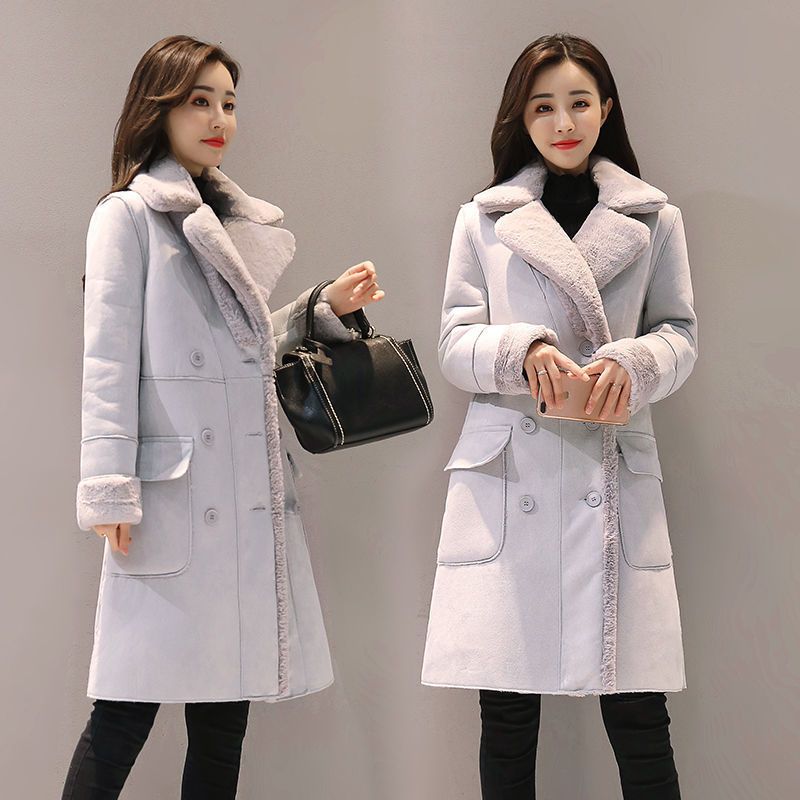 Fleece lined wool coat best sale