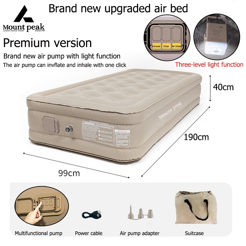 ⚡️Ready stock⚡️ Mount Peak Self Inflatable Single Double Air Mattress ...