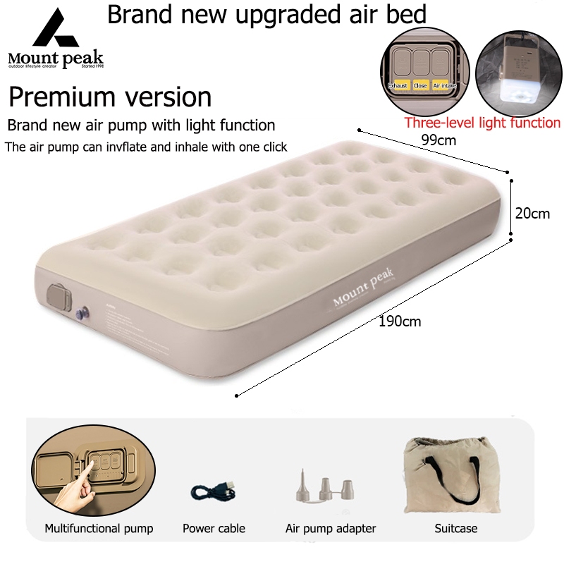 ⚡️Ready stock⚡️ Mount Peak Self Inflatable Single Double Air Mattress