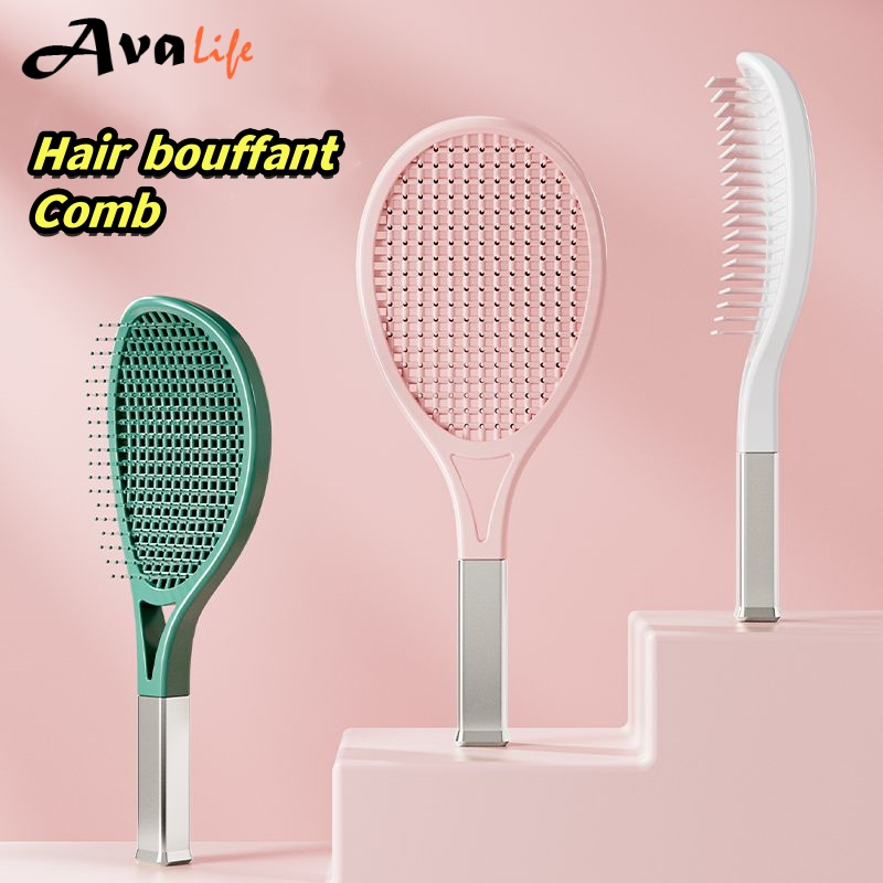 Hair bouffant comb, high cranial comb, massage hollow rib comb | Shopee ...