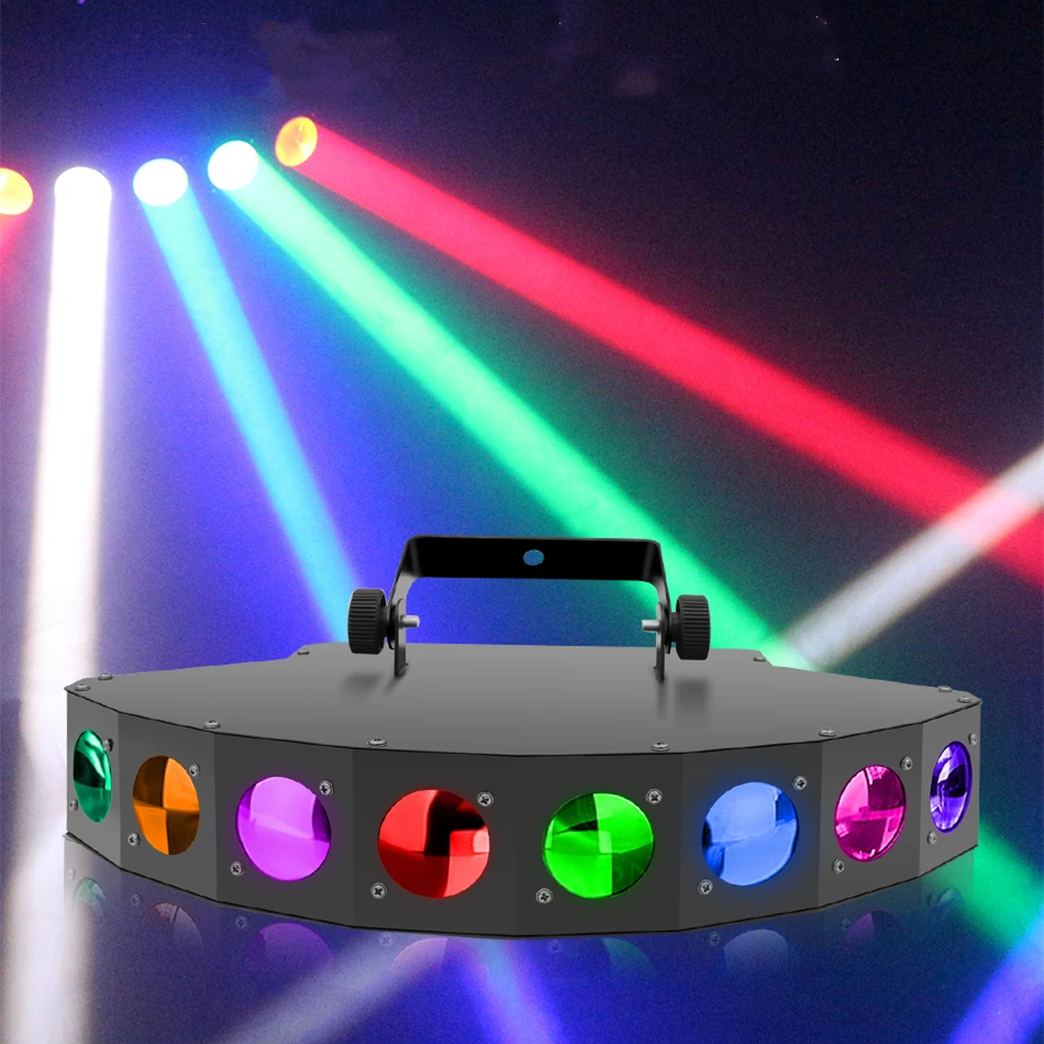 8 Eye Party Light RGBW Beam Led Light Disco DJ Stage Effect Light Use ...